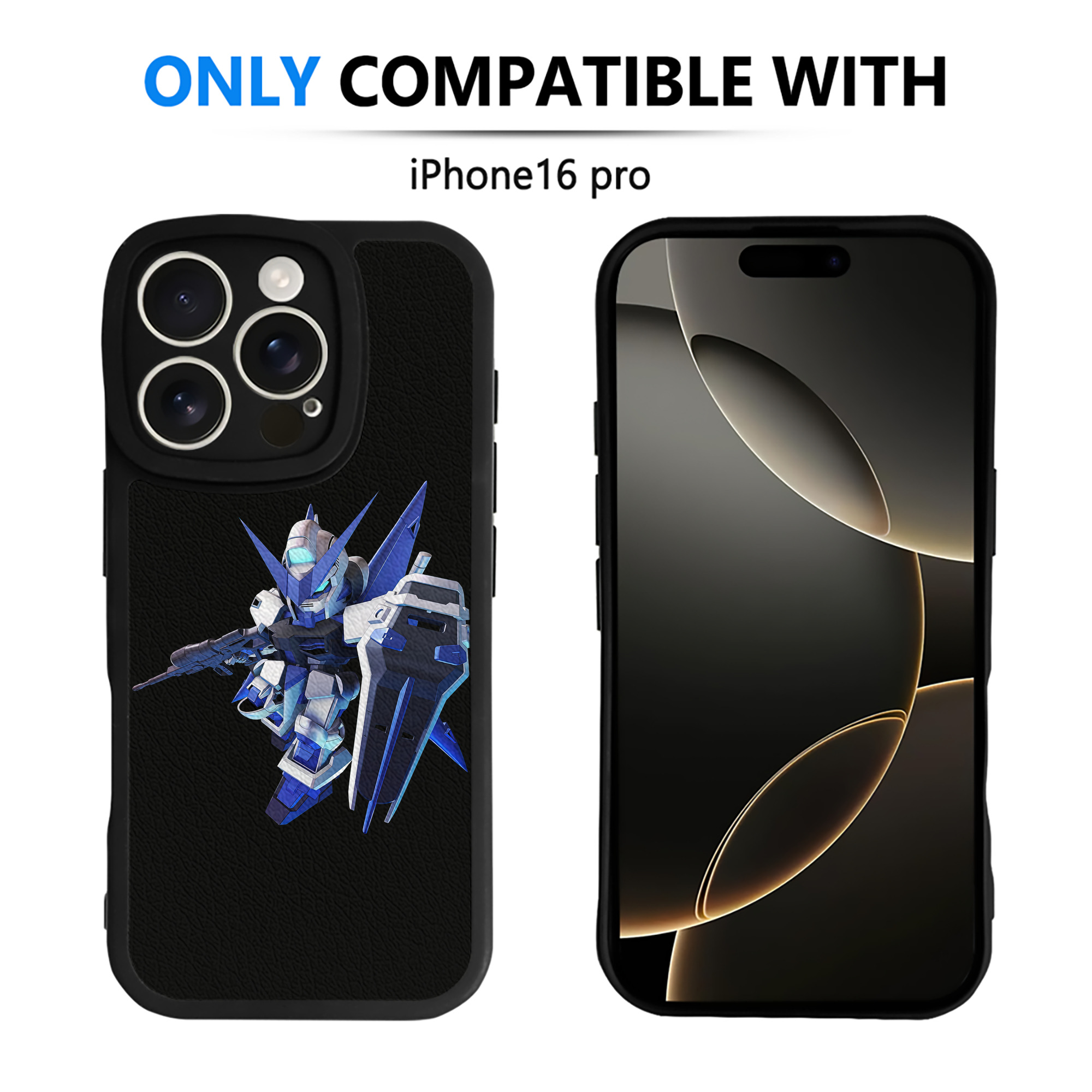 （画像用） 機動戦士ガンダム Mobile Suit Gundam 【iPhone 16シリーズ対応】シリコンスマホケース（レザー調） 材質：シリコン